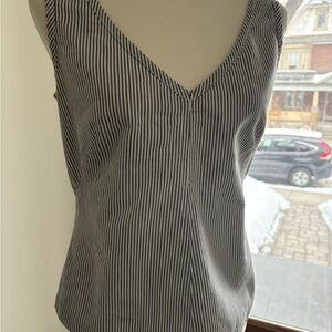 Comrags | Pinstriped V-Neck Top